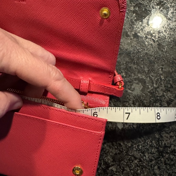 Prada Saffiano Crossbody Leather Wallet - Picture 15 of 15